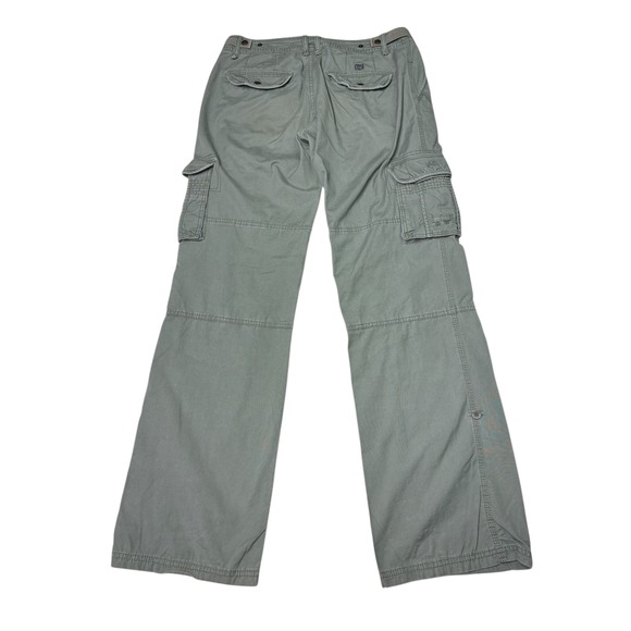 Billabong Womens Cargo Pants Size 28‎ Green 100 Cotton Utility Pockets - Picture 7 of 14